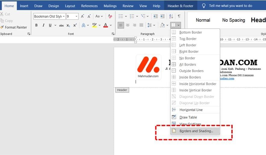 Cara Membuat Kop Surat Di Word 5 Langkah Mudah