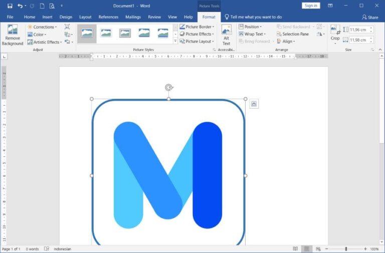 inAn easy way to insert a picture into a worde Word 1 memasukkan gambar ke Word