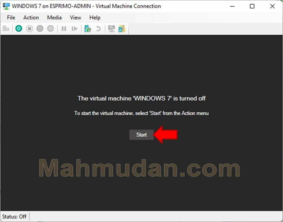 Cara Membuat Mesin Virtual Windows-7 dengan Hyper-V 19 Layar Mesin Virtual