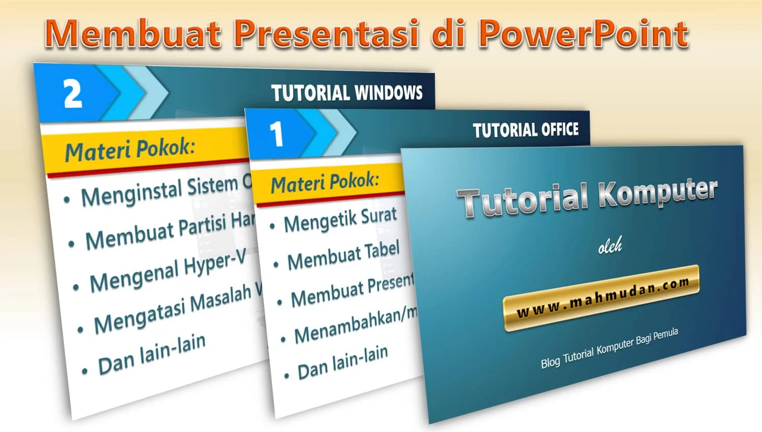 membuat presentasi thumb