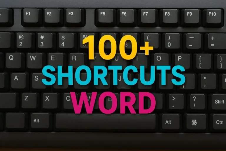 keyboard shortcut word