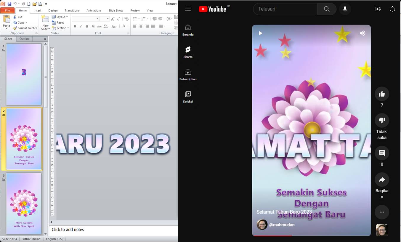 Template Video Powerpoint