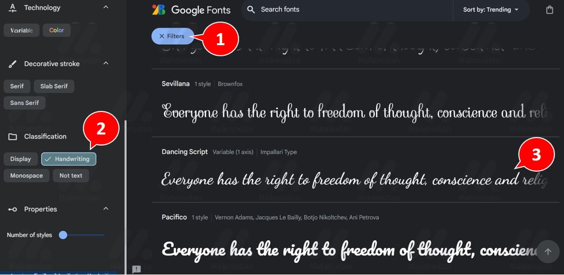 Cara Menambah Font Tulisan Tangan di Word - 6 Langkah Mudah 3 pilih jenis font tulisan tangan