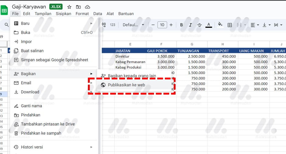 Tricks to display Excel Tables on Web Pages - 6 Practical Steps 4 publikasikan file excel ke web