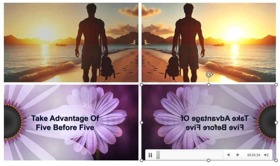 2 How to Flip an Image or Video in PowerPoint