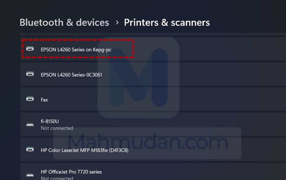 berbagi printer di Windows 11