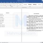 Contoh Daftar Isi Otomatis di Word - Download Gratis 11 contoh daftar isi otomatis di Word