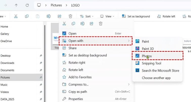 2 An easy way to copy text from pictures in Windows 11 2 buka gambar dengan Photos