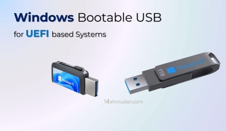 How to create Windows Bootable USB media for UEFI Systems 1 uefi usb bootable Windows