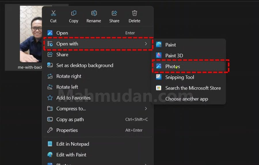 5 Easy Steps to Change Photo Background in Windows 11 2 membuka foto dengan Photos