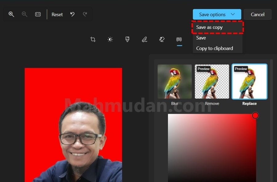5 Easy Steps to Change Photo Background in Windows 11 6 simpan foto yang diedit dengan Photos