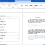 contoh daftar isi otomatis di Word