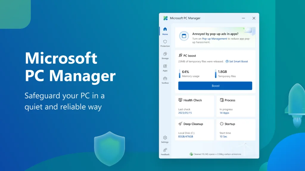 Microsoft PC Manager in Win 11